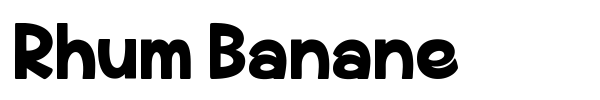 Rhum Banane font preview